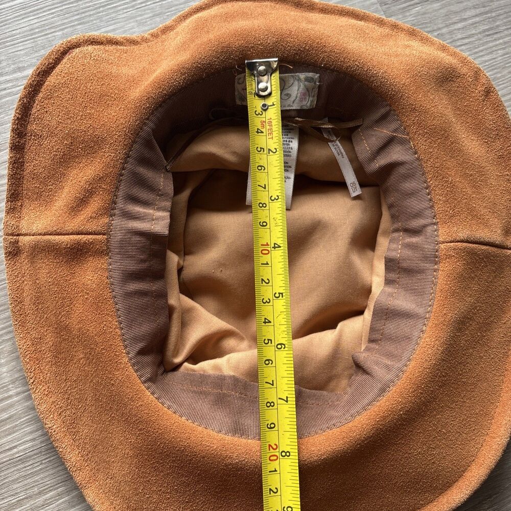 Free People Tennessee Suede Floppy Bucket Hat Boho Hippie Festival One Size - Picture 14 of 14